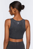 Charcoal Active Seamless Ribbed Crop Top 3
