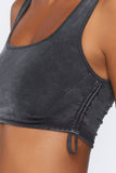Charcoal Active Seamless Ribbed Crop Top 4