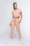 Blush Active Drawstring French Terry Joggers 