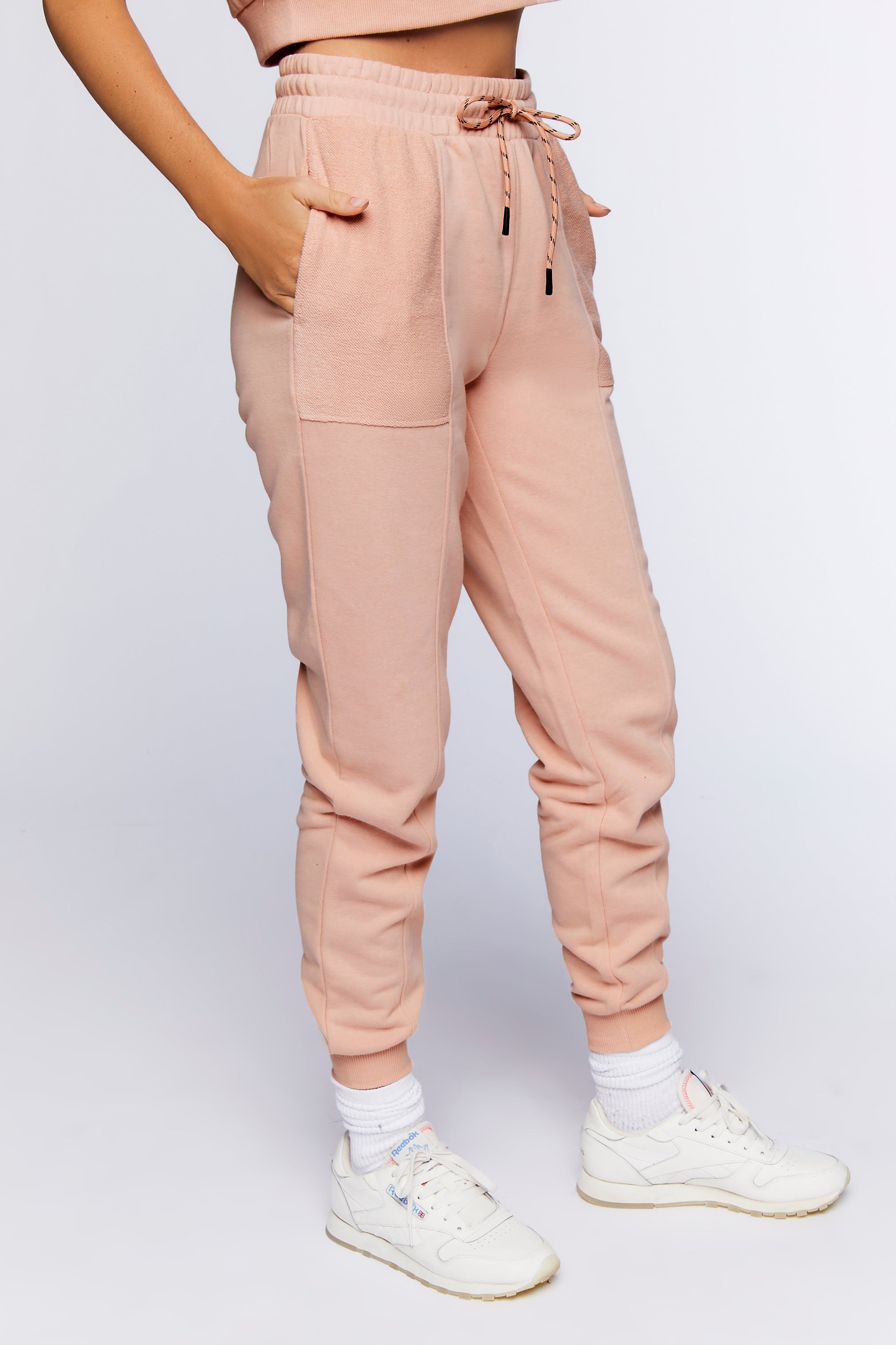 Blush Active Drawstring French Terry Joggers 3