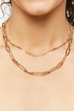 Gold Upcycled Layered Cable Chain Necklace