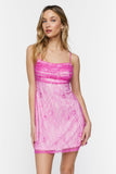Pink Lace Cami Mini Dress 5
