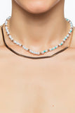 Goldmulti Beaded Snake Chain Layered Necklace