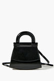 Black Faux Leather Mini Crossbody Bag 1