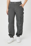 Charcoal Twill Cargo Pants 1