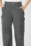 Charcoal Twill Cargo Pants 4