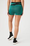 Dynasty Green/Black Active Seamless Colorblock Biker Shorts 3