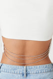 White Chain-Back Cropped Tee 6