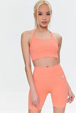 Coral Active Stretch Knit High Rise Biker Shorts  1
