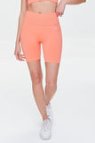 Coral Active Stretch Knit High Rise Biker Shorts  2