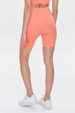 Coral Active Stretch Knit High Rise Biker Shorts  4