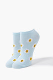 Bluemulti Daisy Print Ankle Socks  1